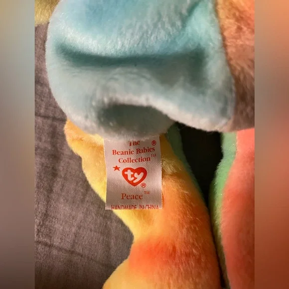 Vintage Peace bear Ty Beanie Baby - Picture 2 of 4